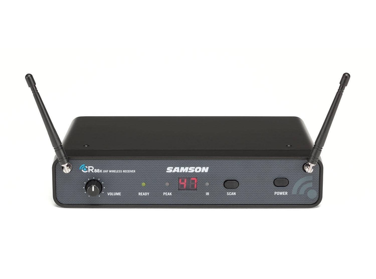 Samson Technologies Concert 88x Presentation Wireless System with LM5 Lavalier Microphone (K Band) (SWC88XBLM5-K), Black